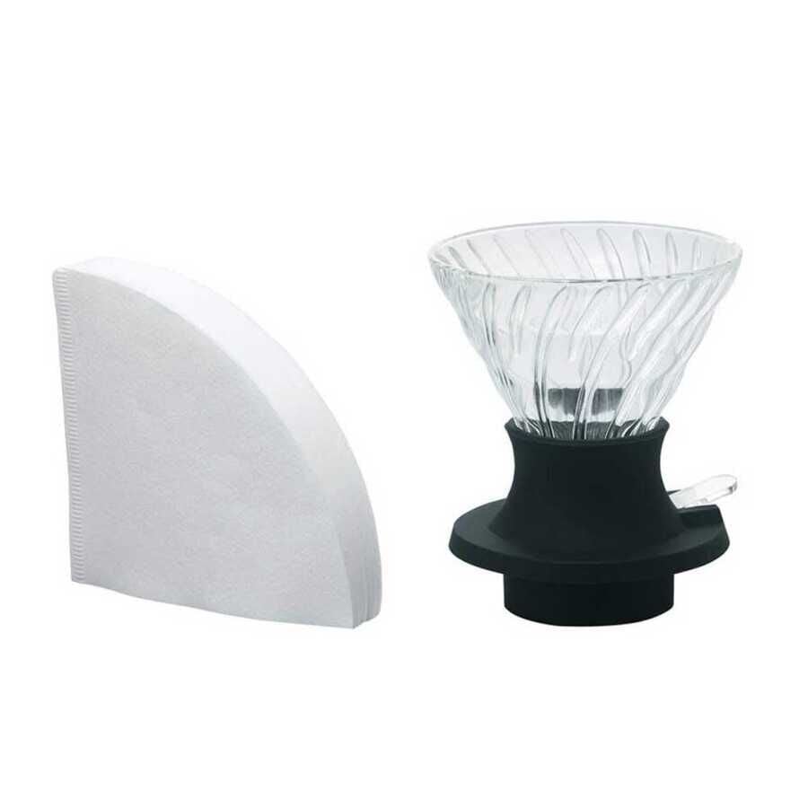 Cam Kahve Dripper Kahve Damlatıcı Demleme Aleti, 200 ml