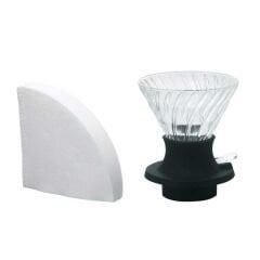 Cam Kahve Dripper Kahve Damlatıcı Demleme Aleti, 200 ml