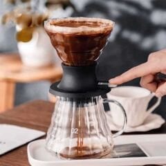 Cam Kahve Dripper Kahve Damlatıcı Demleme Aleti, 200 ml