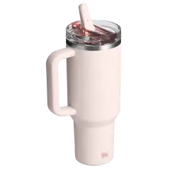 The Quencher ProTour Flip Straw Tumbler Pipetli Termos 1,18 LT Rose Quartz