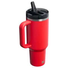 The Quencher ProTour Flip Straw Tumbler Pipetli Termos 1,18 LT Chili Black