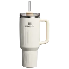 Quencher® H2.0 Fluted Tumbler Pipetli Termos Bardak | 1.18L Cream