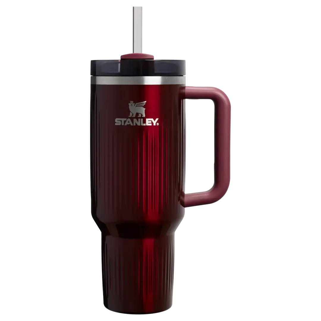 Quencher® H2.0 Fluted Tumbler Pipetli Termos Bardak | 1.18L Bordo