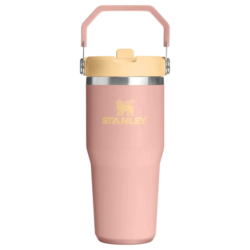 Stanley The IceFlow Flip Straw Pipetli Termos Bardak 0,41 LT Peach Rose