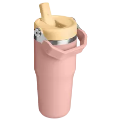 Stanley The IceFlow Flip Straw Pipetli Termos Bardak 0,41 LT Peach Rose