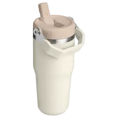 Stanley The IceFlow Flip Straw Pipetli Termos Bardak 0,41 LT Cream