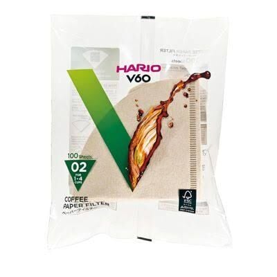Hario V60 02 Dripper Filtresi Natürel (100 adet)