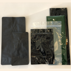 Aluminyum Valfli Zipli Kahve Torbası 1 Kg Flat Bottom (Valfli ve Zipli)