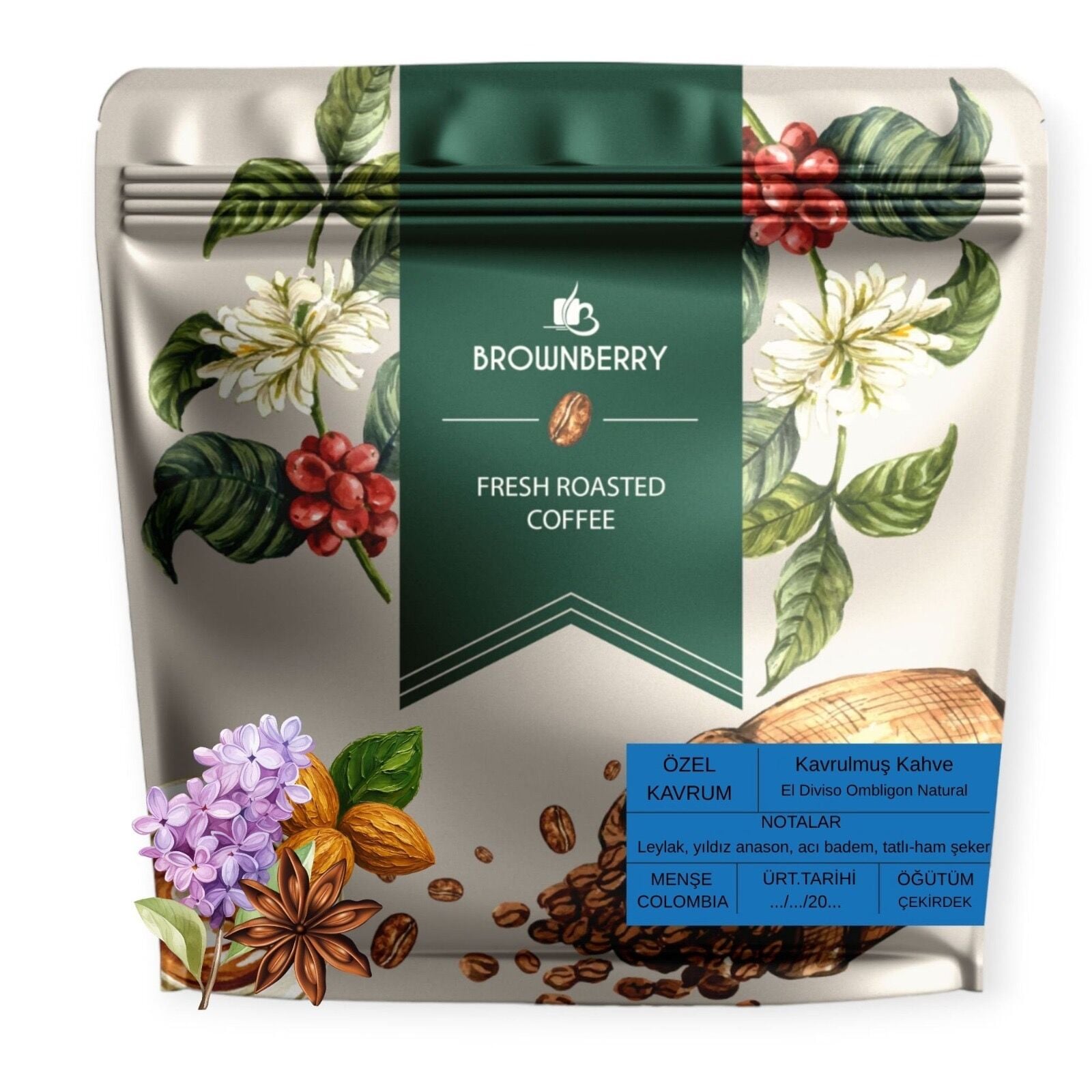 El Diviso Ombligon Natural Çekirdek - Bean - 250 Gr