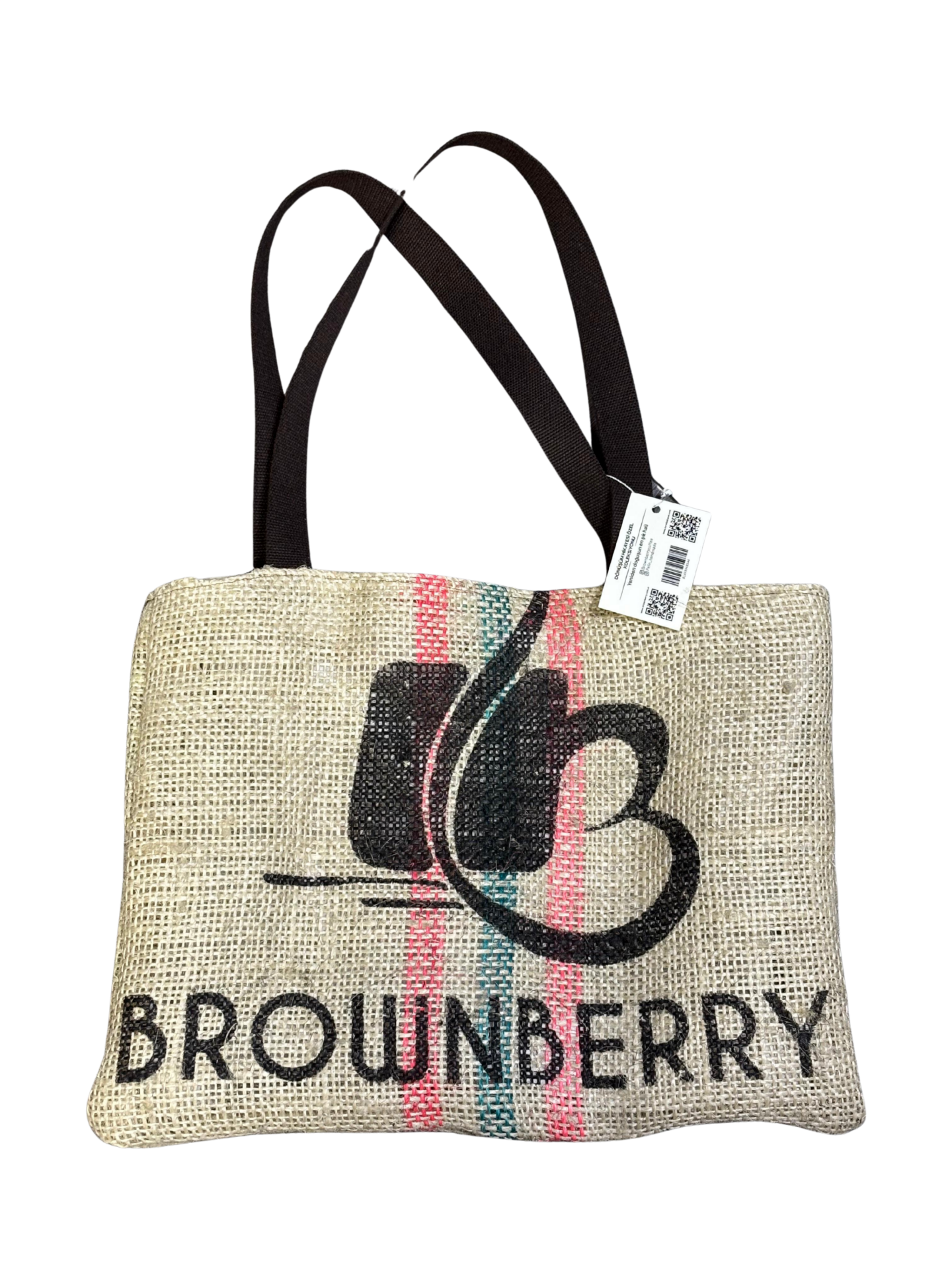 Brownberry El Yapımı Çanta Açık Renk Çizgili