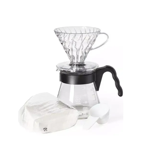 Hario V60 Kahve Demleme Seti “Şeffaf”
