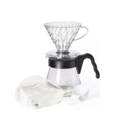 Hario V60 Kahve Demleme Seti “Şeffaf”