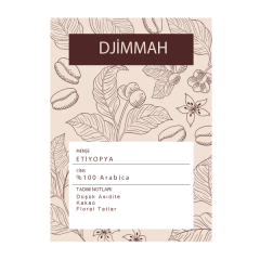 Kahve Etiyopya Djimmah Kavrulmuş Kahve Açık Kavrum (Light Roast) - Çekirdek - Bean - 250 Gr