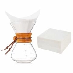 Kahve Filtresi - Kâğıt Cam Kahve Demleme Beyaz (CHX-15)