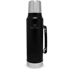 Stanley Klasik Vakumlu Çelik Termos 1 LT - Siyah