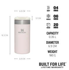 Stanley The AeroLight Transit Termos Bardak 0.35 Lt 12 oz Açık Rose