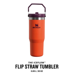 Stanley The IceFlow Flip Straw Pipetli Termos Bardak 0,89 LT 30 Oz Turuncu