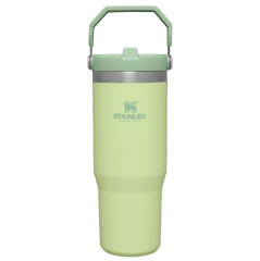 Stanley The Iceflow Flip Straw Tumbler Pipetli Termos  30 Oz - 0.88L Açık Yeşil