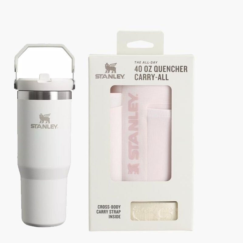 Yılbaşına Özel Stanley The IceFlow Flip Straw Pipetli Termos &  Taşıma Kılıfı