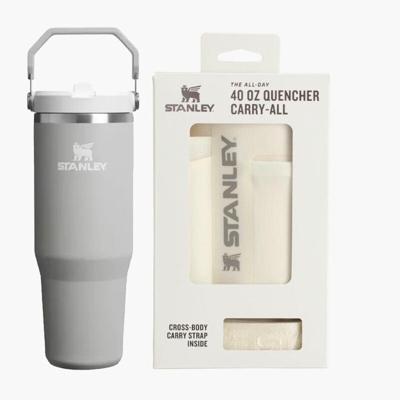 Yılbaşına Özel Stanley The IceFlow Flip Straw Pipetli Termos &  Taşıma Kılıfı