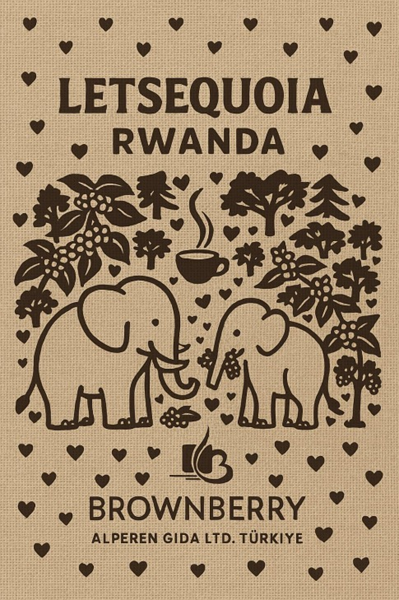 Rwanda/Ruanda Semiwashed Kavrulmuş Kahve